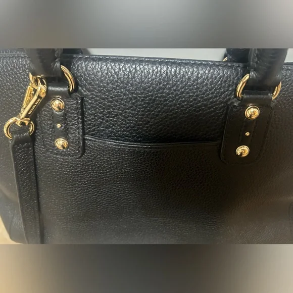 Michael Kors Black Satchel with Gold Details - Picture 9 of 10